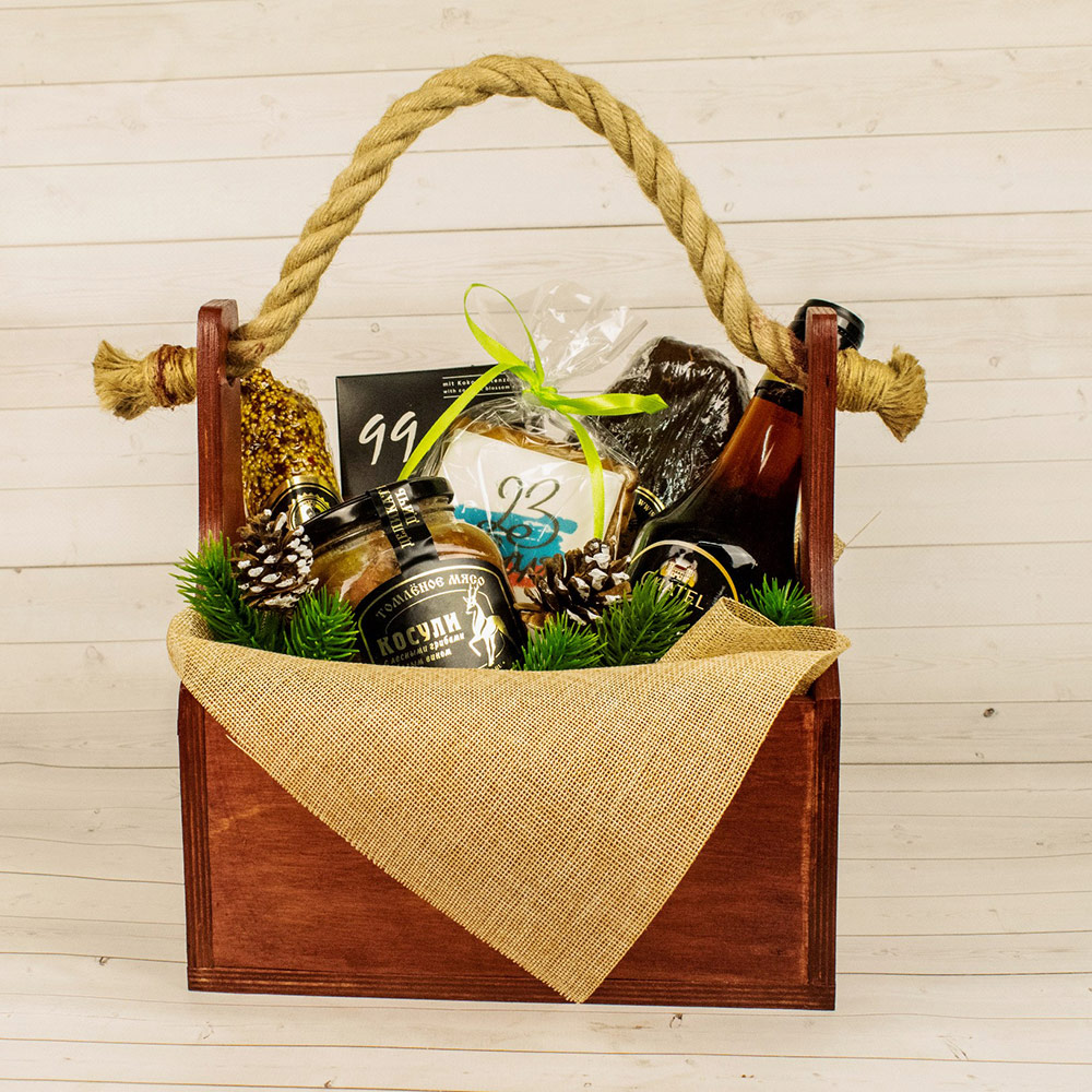 Корзина для мужчины подарочная "Мясная"