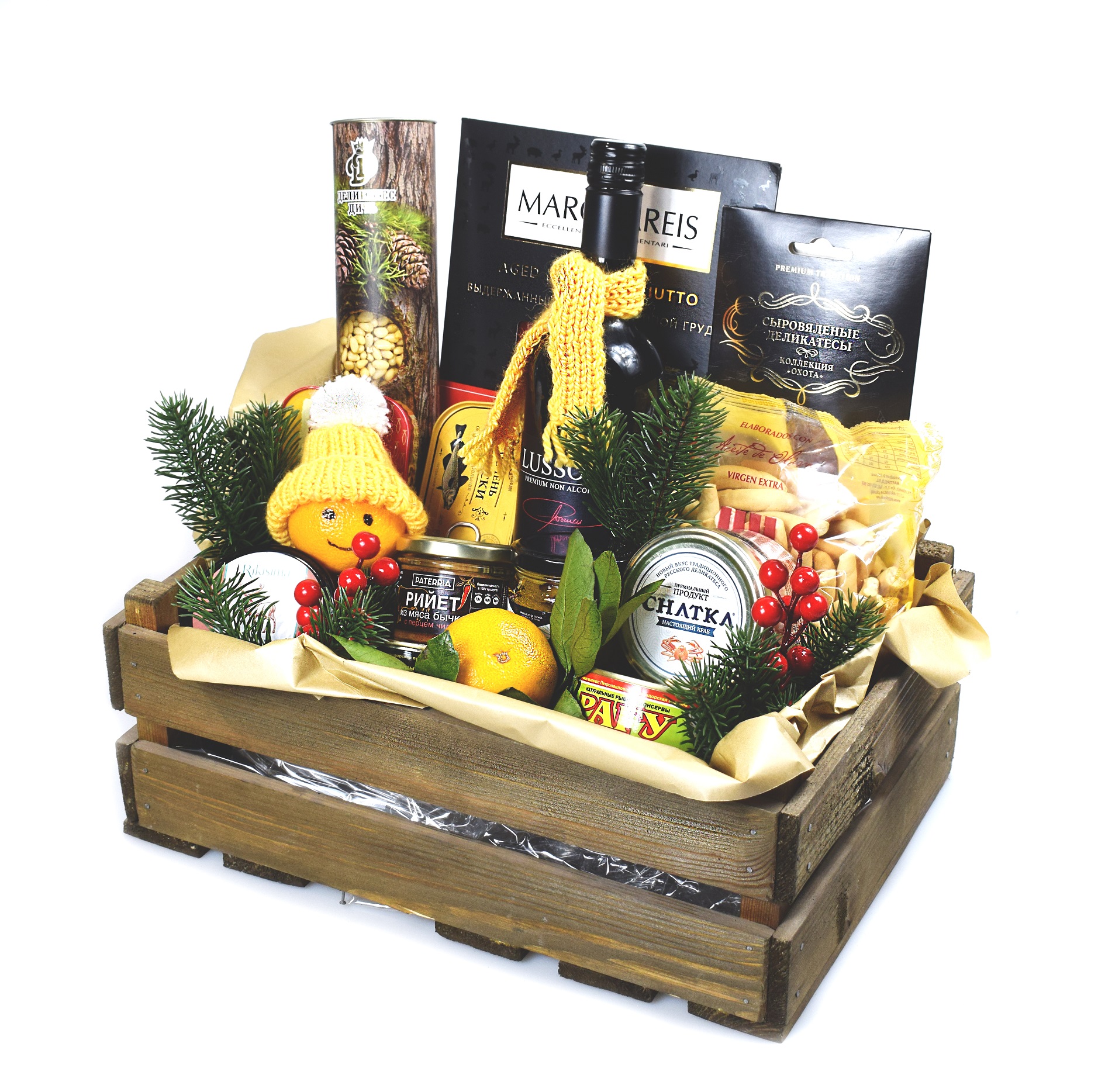 Подарочный набор в ящике c Красным Темпранильо