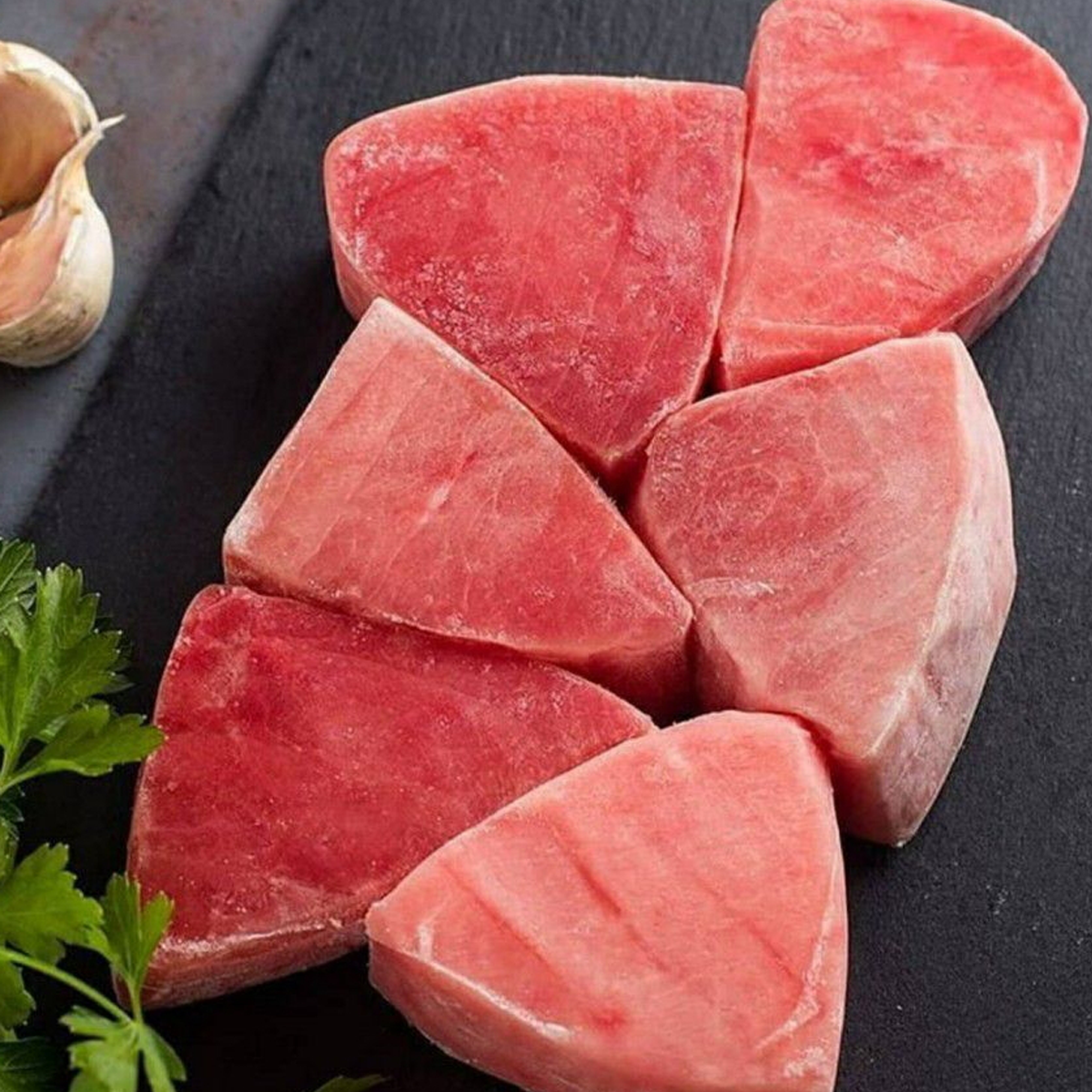 Тунец желтоперый филе стейки замороженное