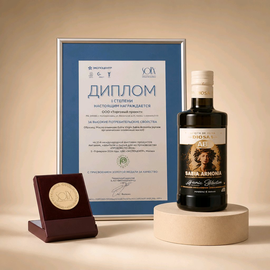 Масло оливковое первого холодного отжима купажированное ТМ Abril Gran Selleccion