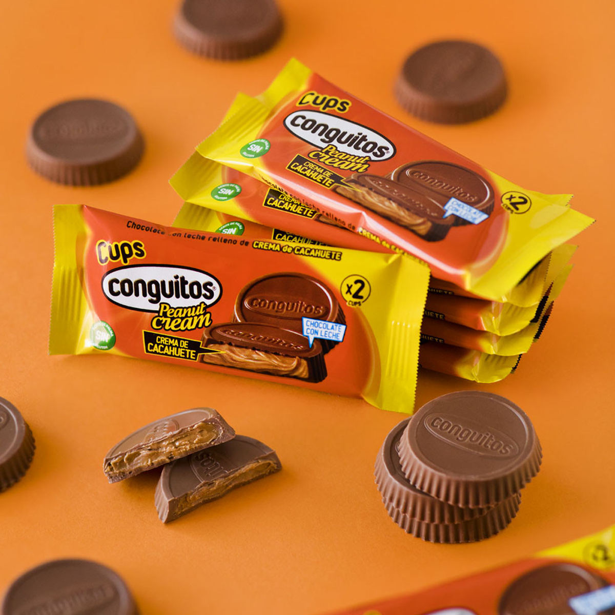 Молочный шоколад с начинкой из арахисового крема 2*17 гр