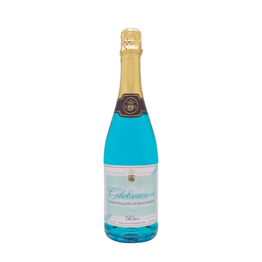 Безалкогольный газированный праздничный напиток БЛЮ (голубой)