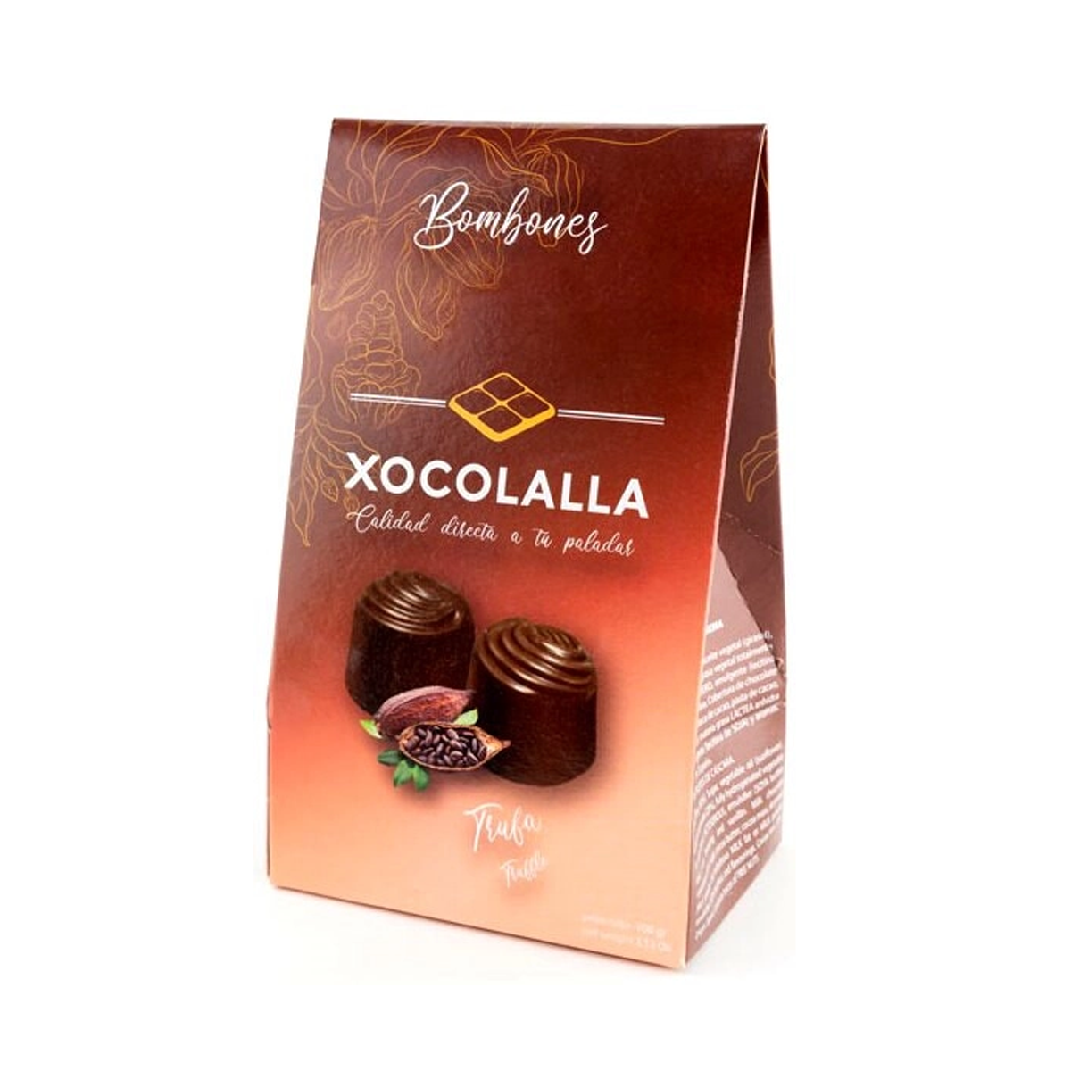 Конфеты из молочного шоколада с трюфельной начинкой 100г