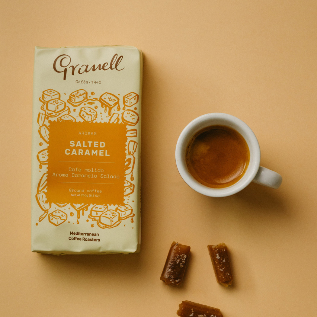 Молотый кофе с ароматом СОЛЁНОЙ КАРАМЕЛИ GRANELL, 250г / Испания