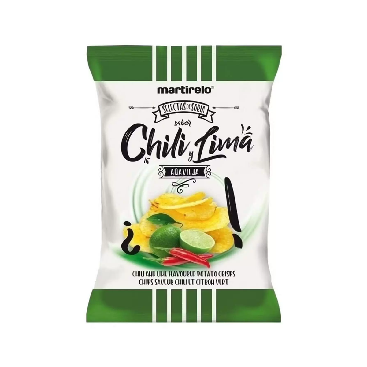 Картофельные чипсы с солью со вкусом перца чили и лайма