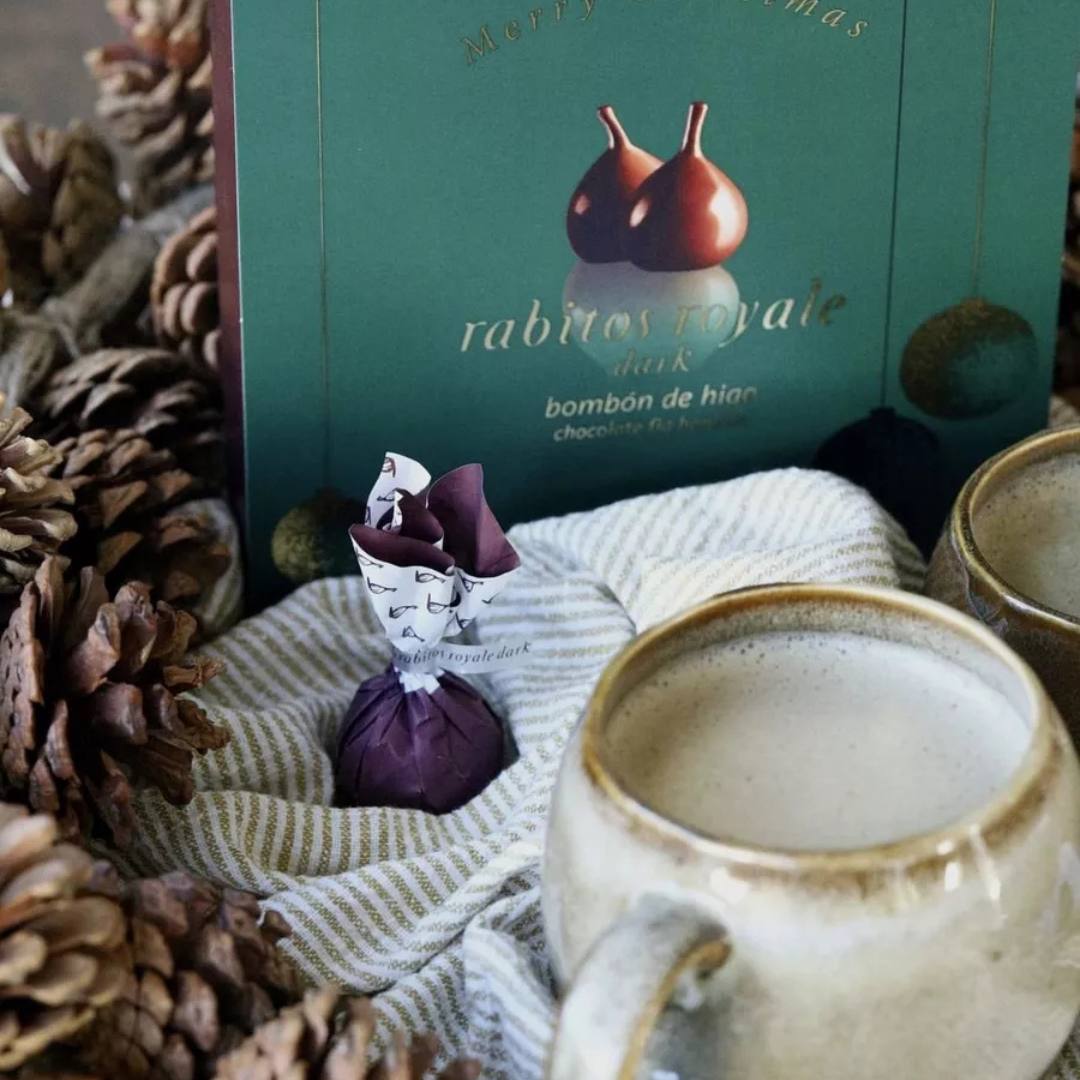 Инжир в шоколаде Dark Rabitos Royale в Новогоднем шубере №8