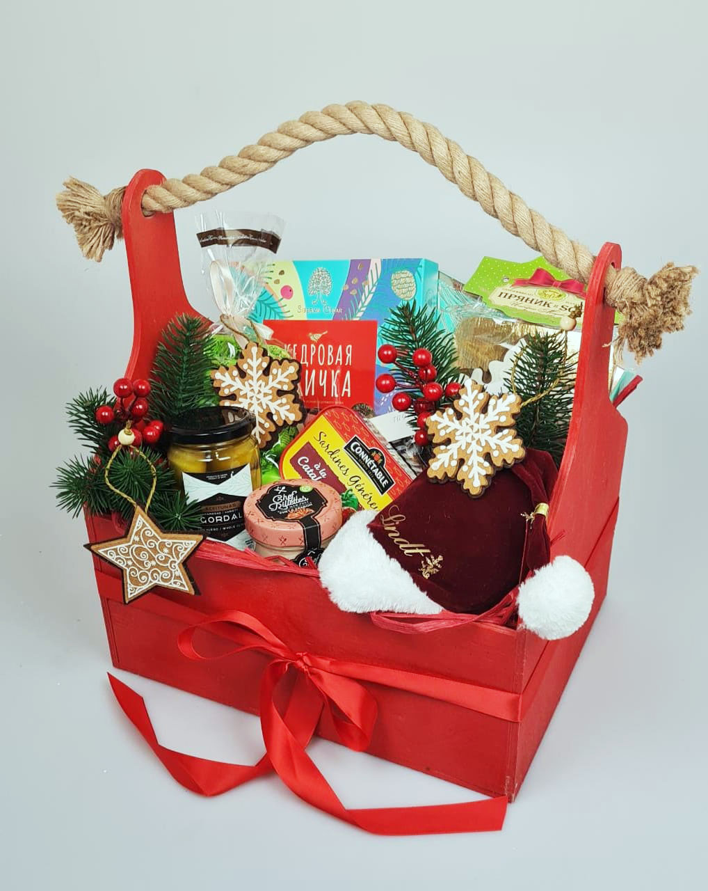 Набор в деревянном ящике новогодний "Чудо"