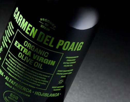 Органическое оливковое масло EV CARMEN DEL POAIG (оливки Охибланка, Арбекина и Альфафаренка), 500мл / Испания
