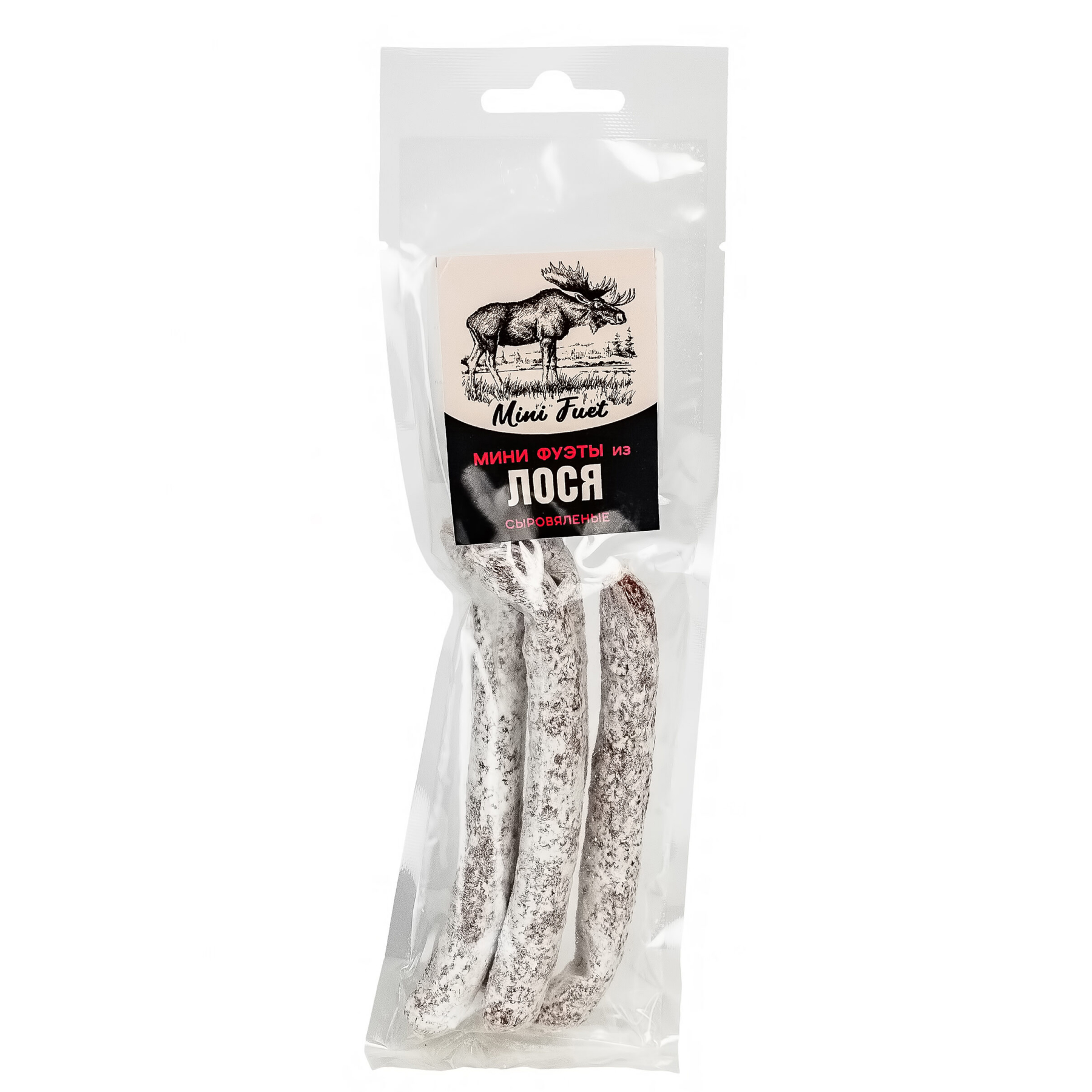 Фуэт мини колбаски Охота из лося сыровяленые