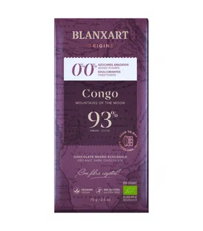 Органический плантационный шоколад Конго 93% без сахара 75 г