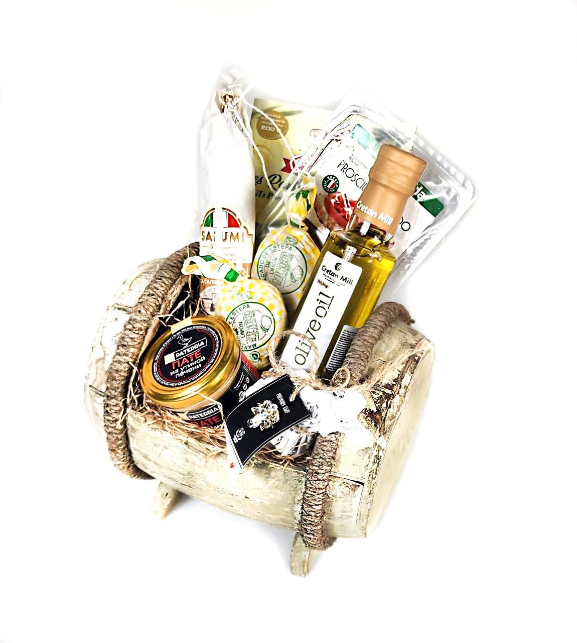 Подарочный набор в бочонке "Деликатесный сет"