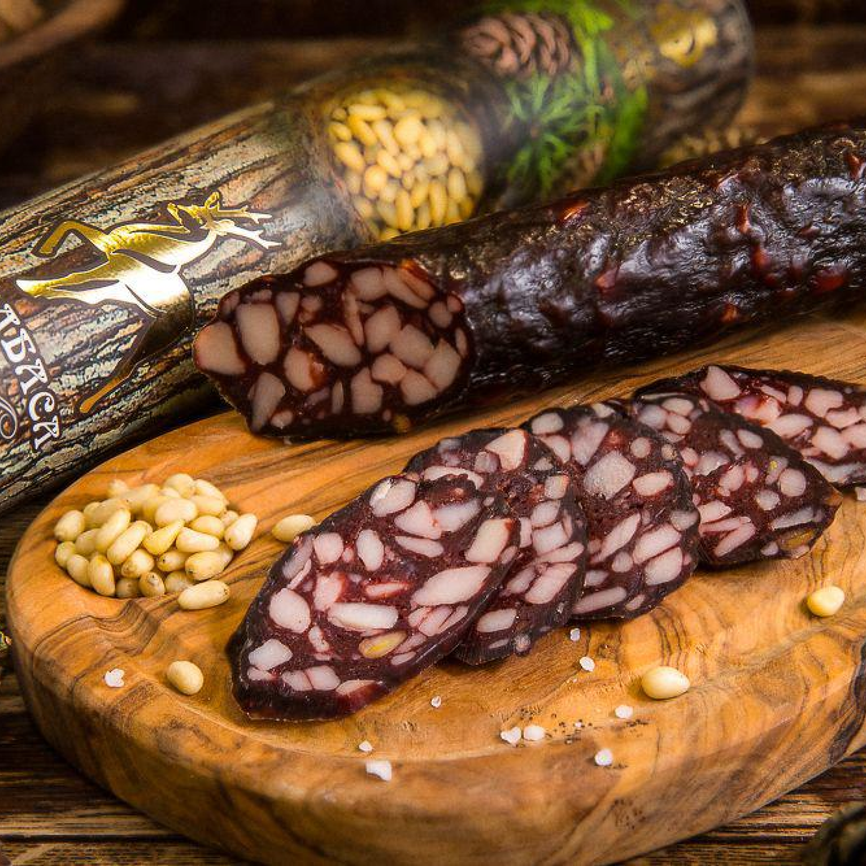 Колбаса Косуля с кедровыми орехами