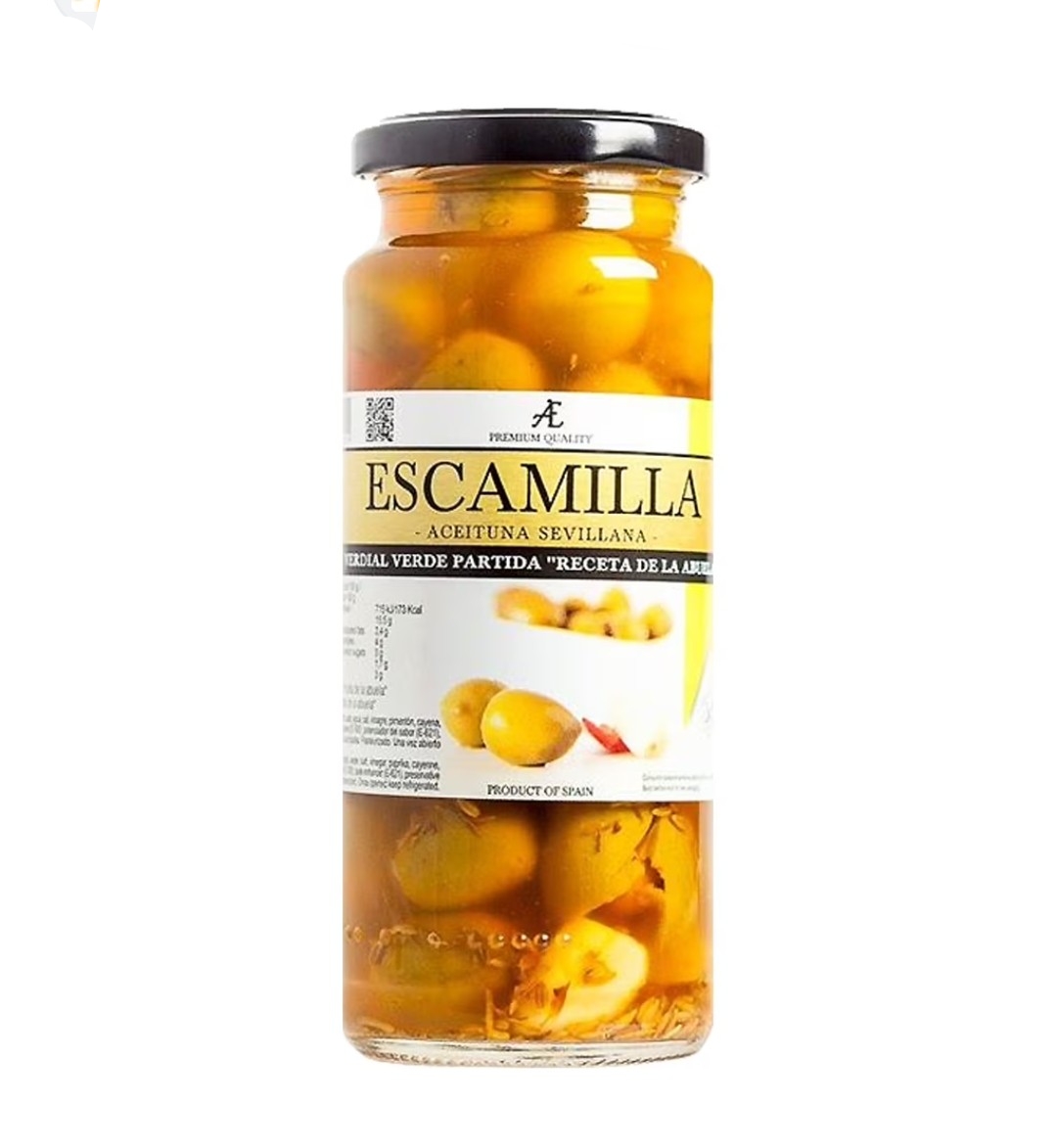 Оливки колотые «ПО РЕЦЕПТУ КАТАЛАНСКОЙ БАБУШКИ» Escamilla, 340г / Испания 