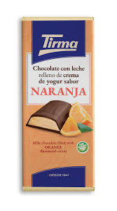 Шоколад молочный с йогуртовой начинкой с апельсиновым вкусом