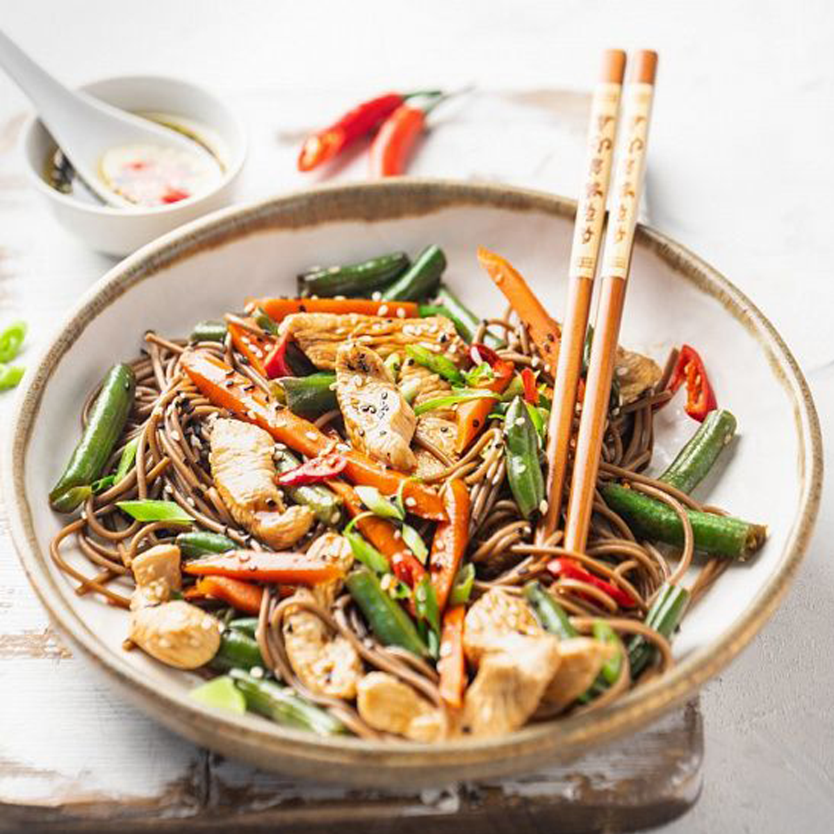 Лапша " Соба " гречневая лапша