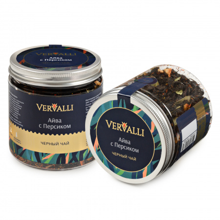 Черный чай Айва с персиком