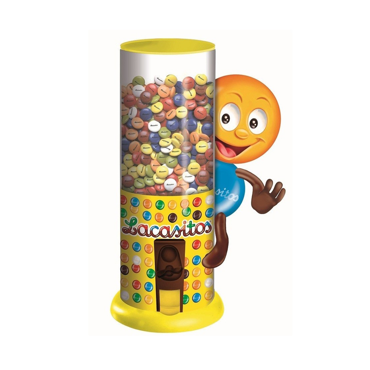 Драже из молочного шоколада в цветной сахарной глазури, Диспенсер и игрушка 150 гр