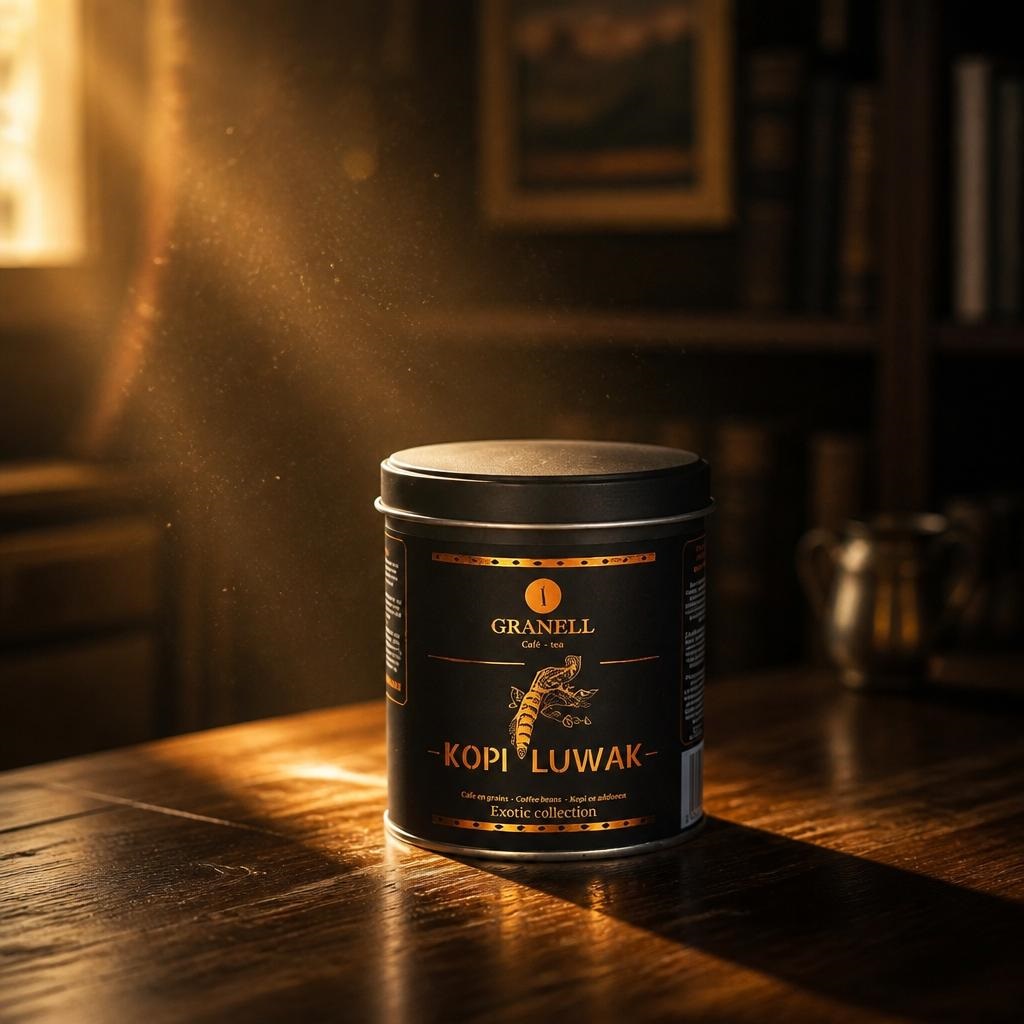 Кофе в зернах Копи Лювак Дикий сбор 100% Арабика GRANELL, 100г / Испания
