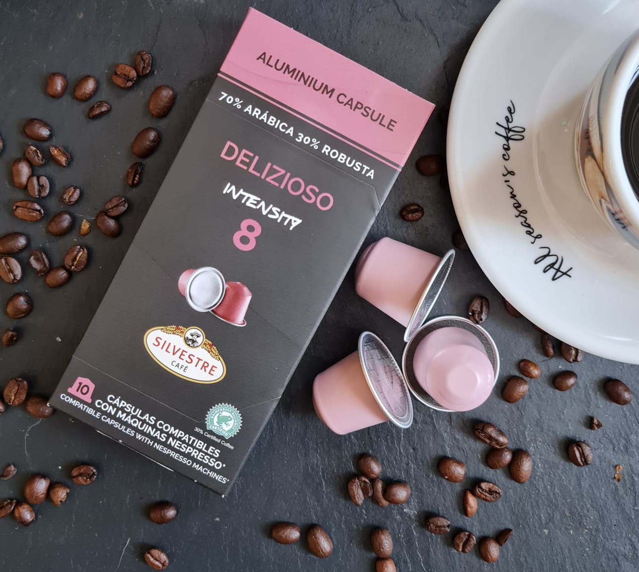Капсулы Delizioso, совместимые с кофемашинами Nespresso