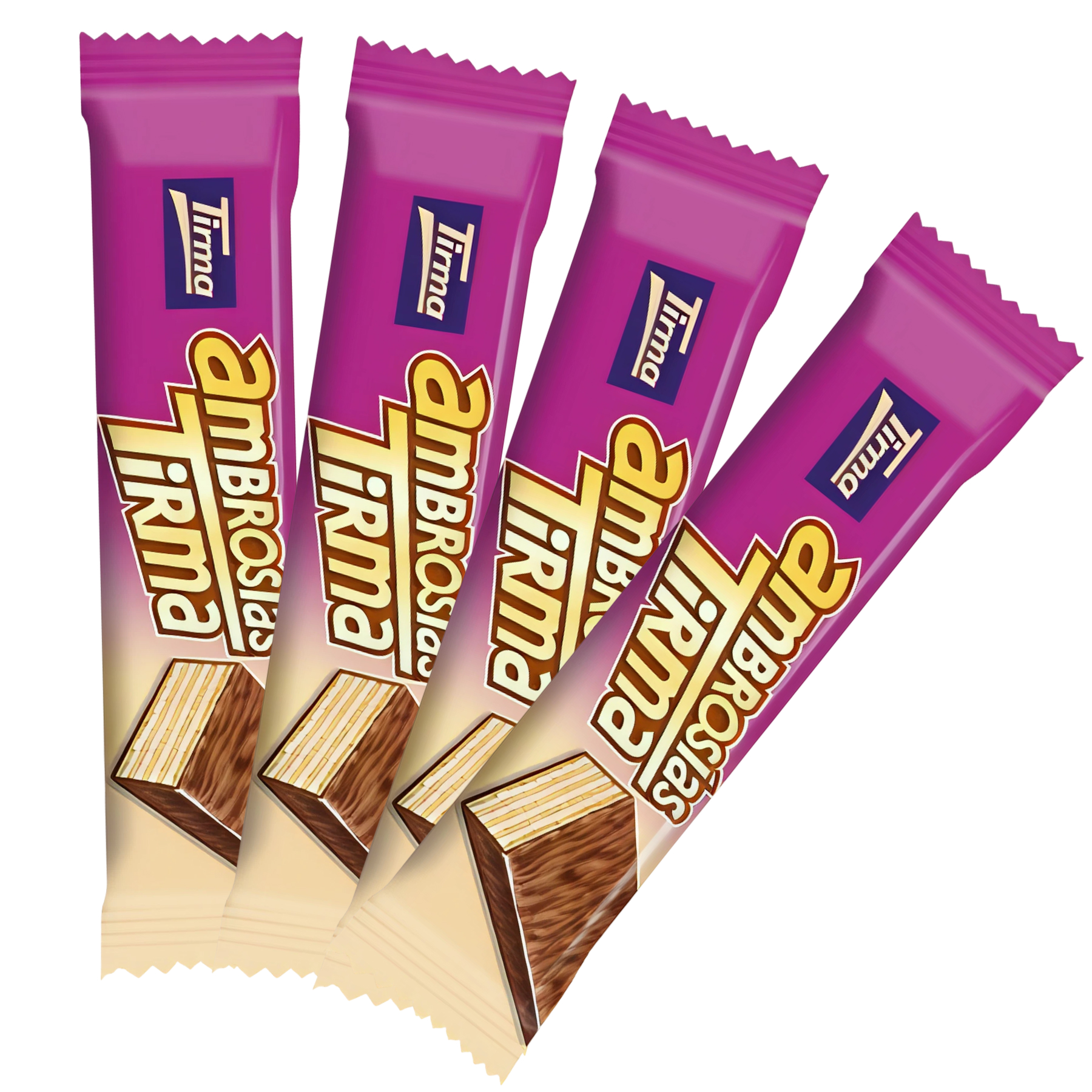 Вафельный батончик в молочном шоколаде с кремовой начинкой (4 х 21,5гр)