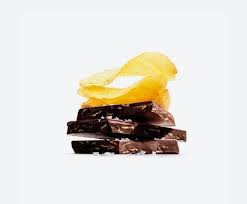 Темный шоколад с солеными чипсами