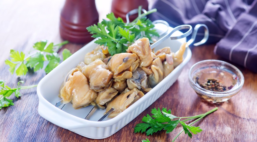 Как приготовить Морские ракушки в соевом соусе по корейски рецепт пошагово
