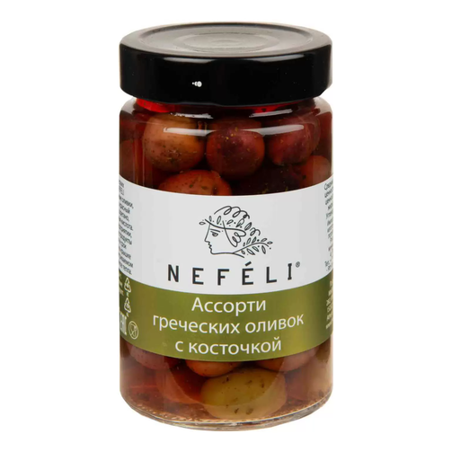 Ассорти греческих оливок с косточкой 