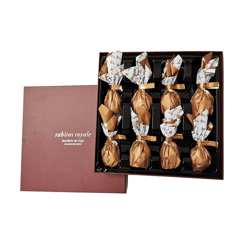 Конфеты инжир в молочном шоколаде с соленой карамелью Rabitos Royale  (арт. RM08)