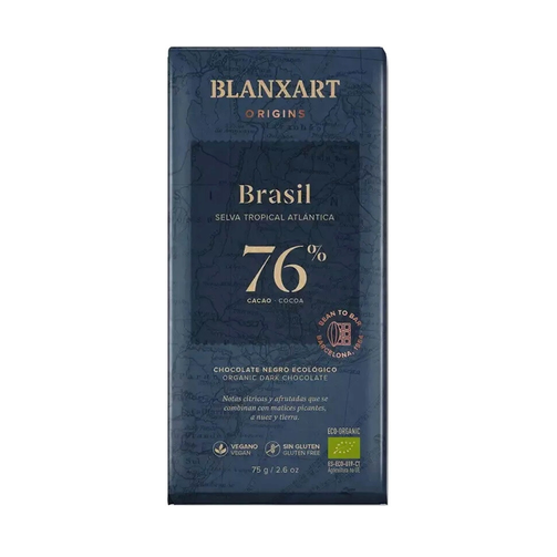 Органический плантационный шоколад Бразилия 76% 75 г  (арт. BLX49157/BLX)