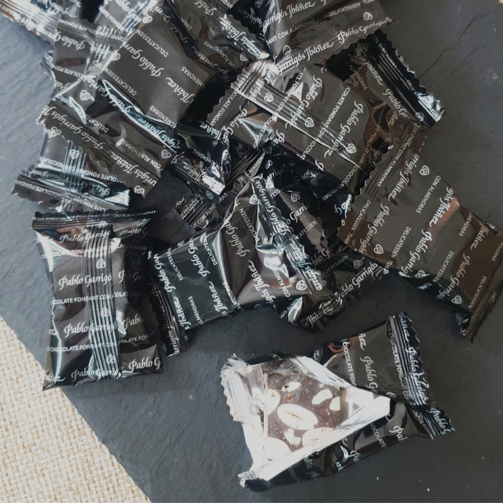 Шоколадный туррон из тёмного шоколада с миндалём Маркона  (арт. DETP05)