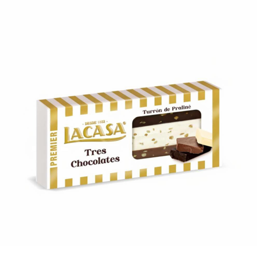 Нуга три шоколада 250гр  (арт. LAC181202)