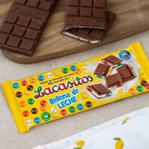 Молочный шоколад со сливочной начинкой и драже в цветной сахарной глазури 100 гр  (арт. LAC120101)