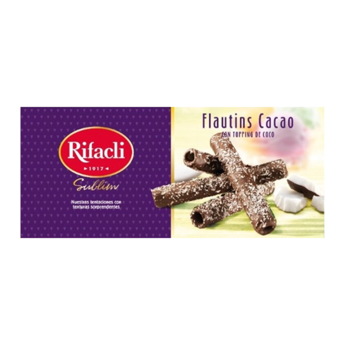 Вафельные трубочки в шоколаде с кокосом 80г  (арт. RIF509645000)