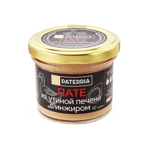 Пате из утиной печени с инжиром, томленным в белом вине 