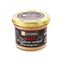 Пате из утиной печени с инжиром, томленным в белом вине