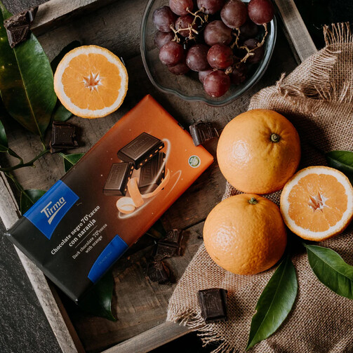 Шоколад тёмный Tirma 70% с апельсином  (арт. 022022)