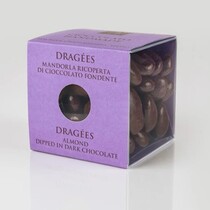 Драже с миндалем в глазури из темного шоколада (66% какао), 120 г