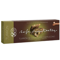 Туррон из молочного шоколада со вкусом капучино с макадамией и фисташками