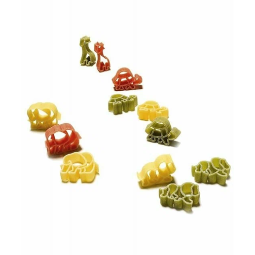 Макаронные изделия фигурные без яиц со шпинатом и томатами Зоопарк 