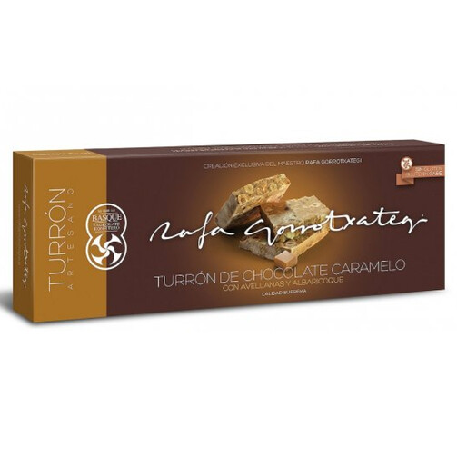 Туррон из карамельного шоколада с лесным орехом и абрикосом  (арт. 1009)