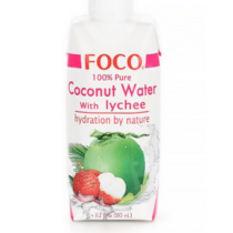 Кокосовая вода с соком личи / Coconut water with lychee