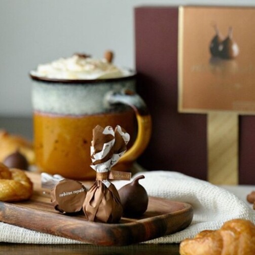 Конфеты инжир в молочном шоколаде с соленой карамелью Rabitos Royale  (арт. RM08)