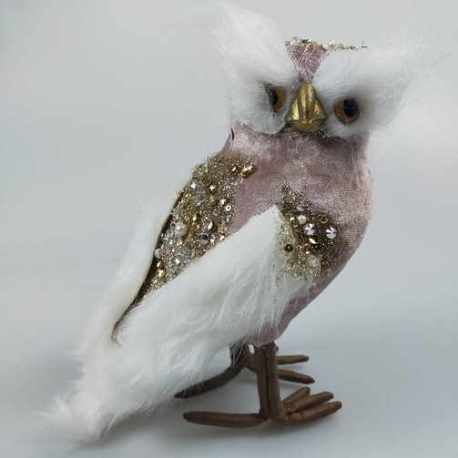 Игрушка Сова (розовая) 