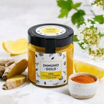 Мёд Immuno Gold с куркумой, имбирём и лимоном