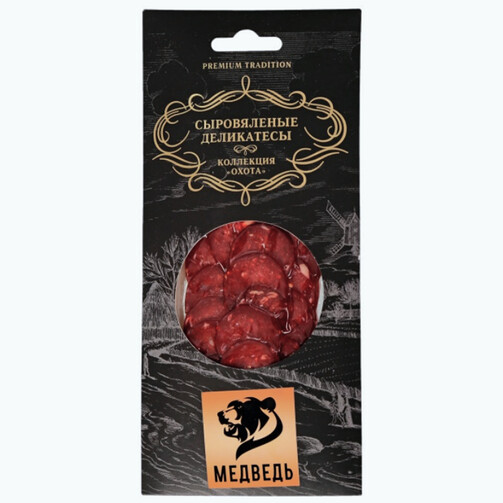 Колбаса сыровяленая Охота из медведя 