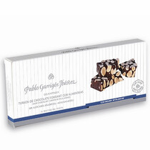 Туррон из темного шоколада с миндалем без сахара