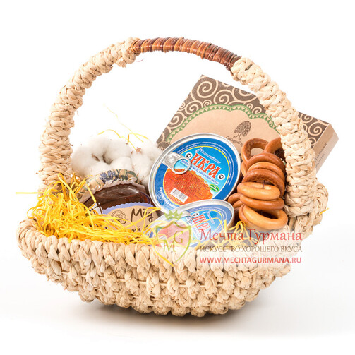 Подарочная корзина с икрой "Блинная" 