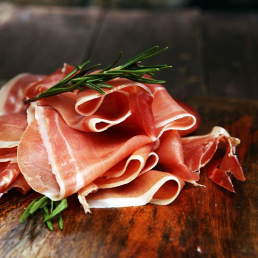 Окорок сыровяленый Хамон Серрано Гран Резерва нарезка 