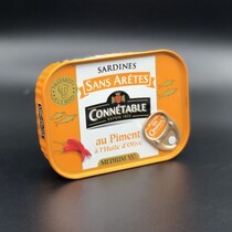 Сардины Connetable без костей в оливковом масле первого отжима экстра с перцем