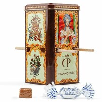 Шоколадные пралиновые конфеты (метал. коробка)
